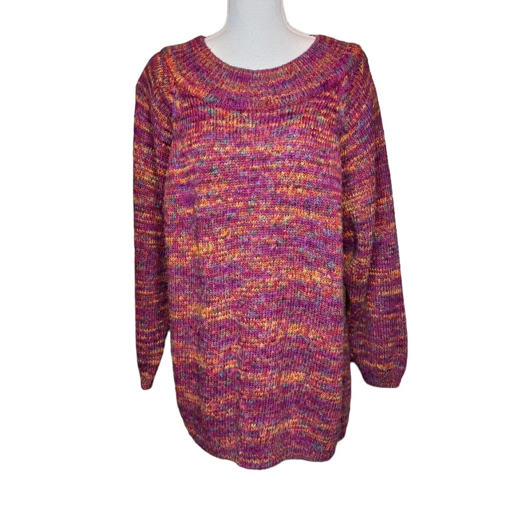 Vintage Women's A Little Extra Spice 22W/42 Sweater Tunic Length Purple Oversize